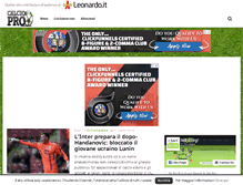 Tablet Screenshot of calciopro.com